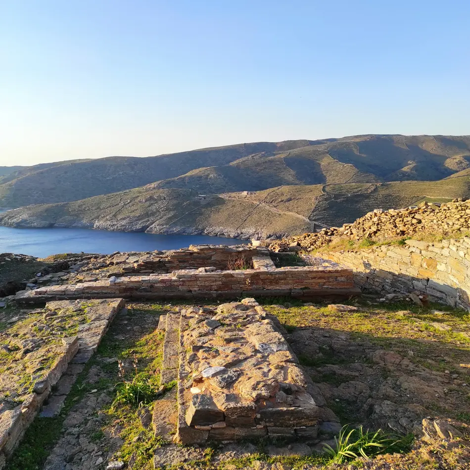 Ruins of an ancient home in Kythnos